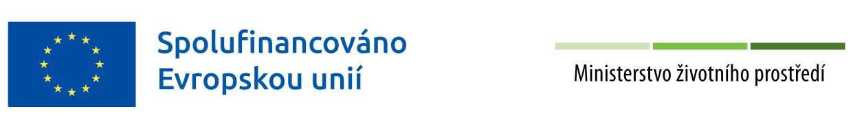 Lišta s logem EU a MŽP