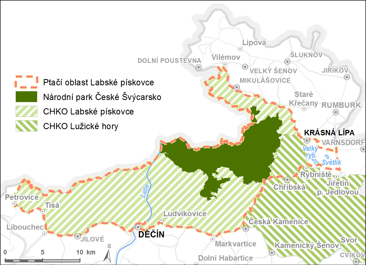 Mapa ptačí oblast