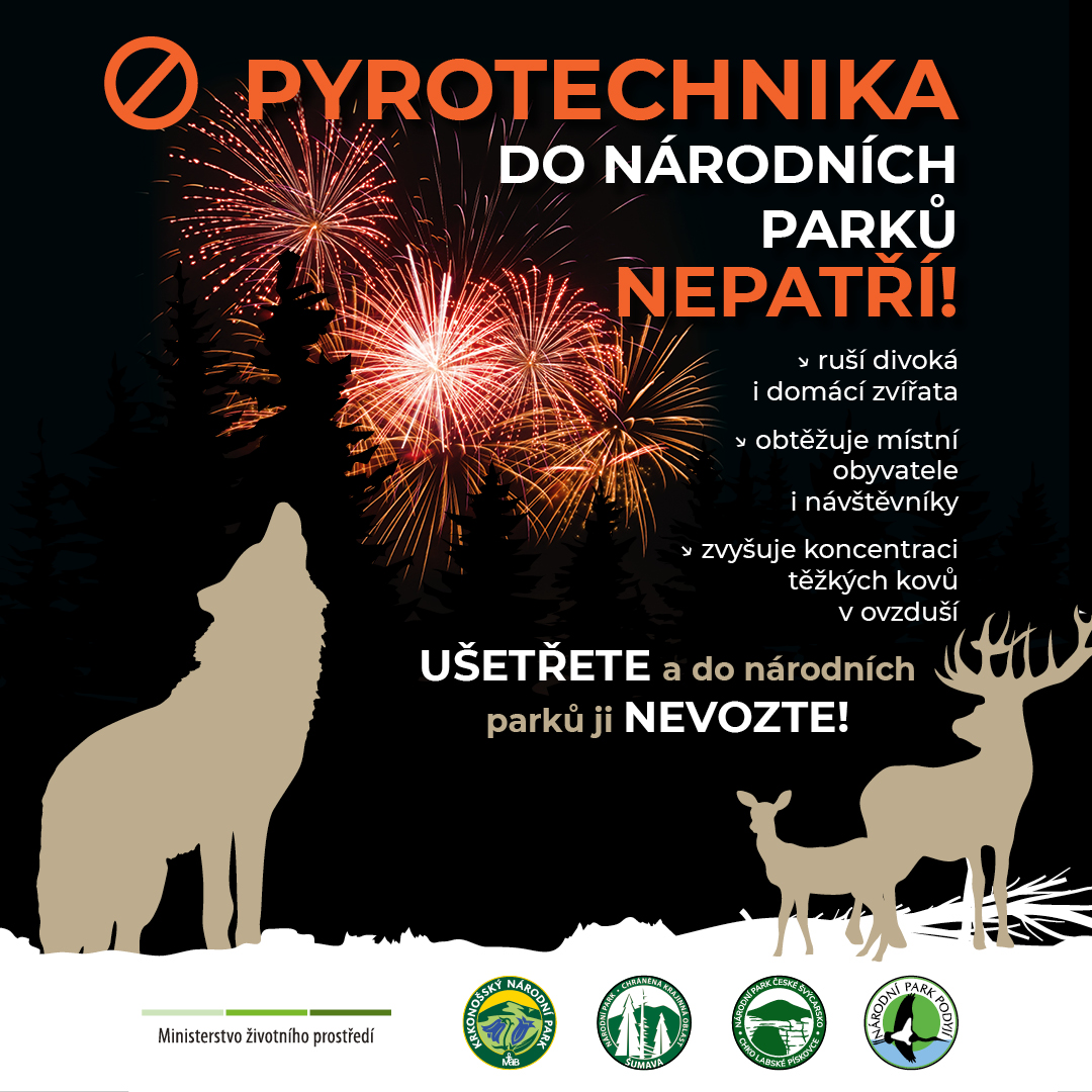 Plakát Pyrotechnika do národního parku nepatří