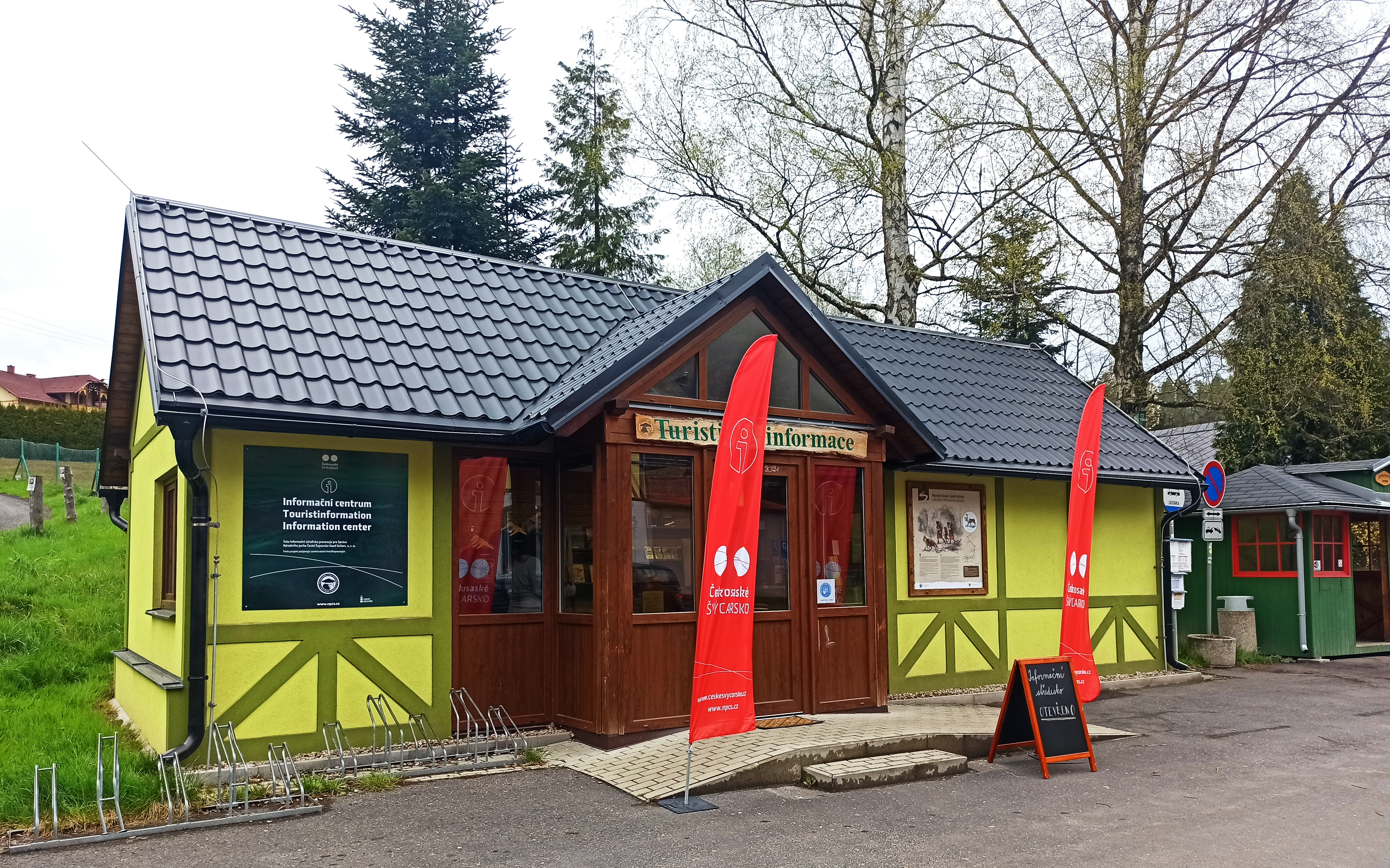 Informační středisko Správy NP České Švýcarsko v Jetřichovicích. Foto: Jakub Juda