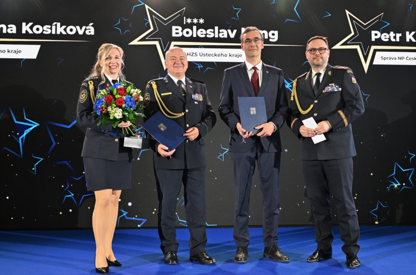 Předání ocenění Hasič roku 2025. Foto: HZS ČR