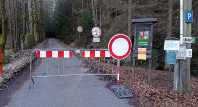 Uzavírka trasy směrem Na Tokání: Foto: Miroslav Rohlík
