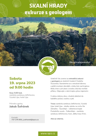 SKALNÍ HRADY- exkurze s geologem 19.8.